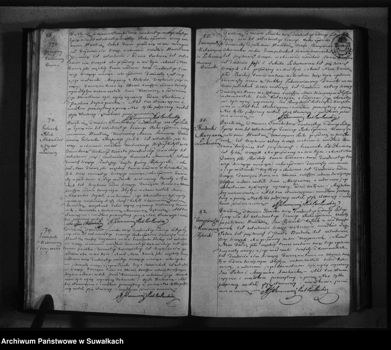 image.from.unit.number "Księga duplikat urodzonych, zaślubionych i umarłych parafiy katolickiej Puńsk na rok 1843"