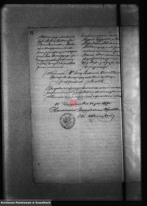 image.from.unit.number "Dokumenty k Aktam brakosočetavšichsja Rimsko- Katoličeskogo Bakalarževskogo Prichoda s 1887 goda"
