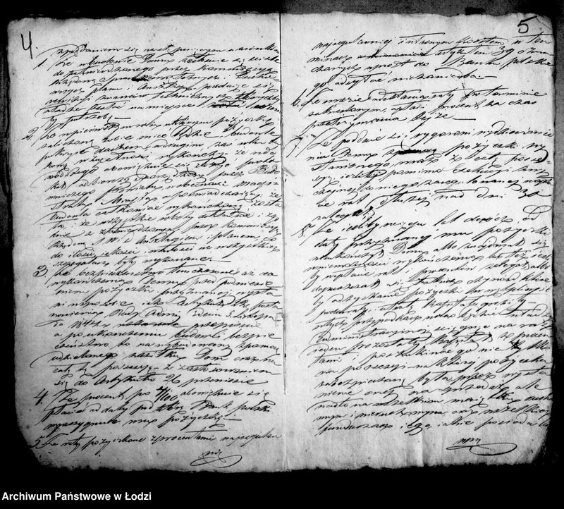 Obraz 8 z jednostki "Akta tyczące się pożyczki budowlanej Hersza Lipskiego i Lajzera Bergera"