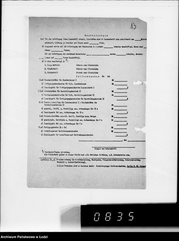 Obraz 17 z jednostki "5005 Kriegsauftrag 5121-304.843 1000 Stück Wachtpost Pelze HBA- Berlin"