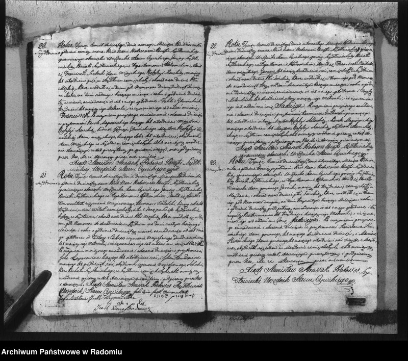 image.from.unit.number "Akta urzędnika stanu cywilnego gminy Szydłowiec z roku 1810"