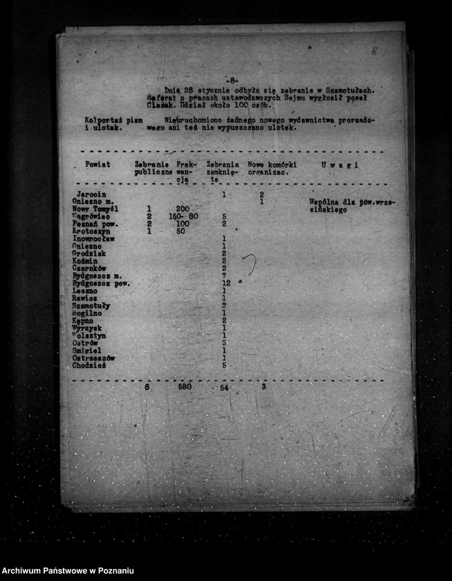 Obraz 12 z jednostki "Sprawozdania z polskiego legalnego ruchu polityczno-społecznego za miesiące styczeń, luty, marzec 1932 r."
