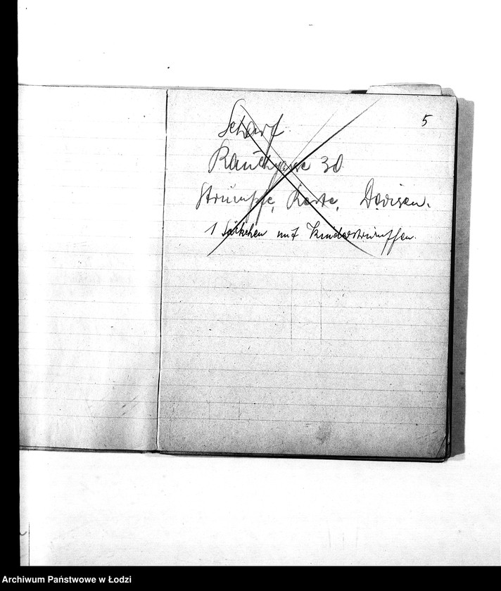 Obraz 8 z jednostki "Verstecktes Judengut [Nazwiska i adresy Żydów ukrywających dewizy, kosztowności, futra i inne]"