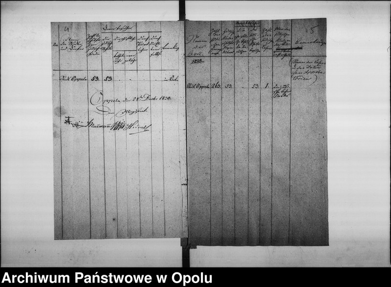 Obraz 8 z jednostki "Acta des Magistrats zu Oppeln betreffend die Einreichung der Nachweisung von dem Schulbesuch der jüdischen Kinder an das Königl[iche] Landraths=Amt. pro 1829"