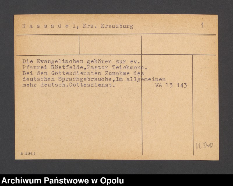 Obraz 3 z jednostki "Nassadel, Krs. Kreuzburg"