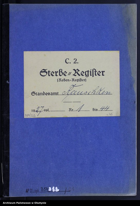 image.from.unit.number "Sterbe-Register /Neben-Register/ Nr 1 - 44"