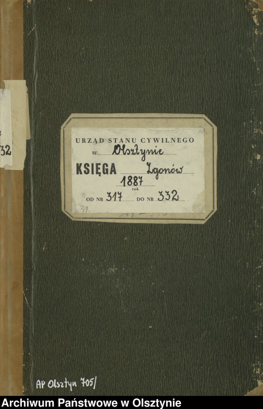 image.from.unit.number "Sterbe-Haupt-Register Tom II,Nr 317 - 332"