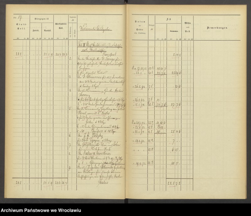 image.from.unit.number "Rechnungen über die Verwaltung der Armenhausabteilung im Classenschen Siechenhause"