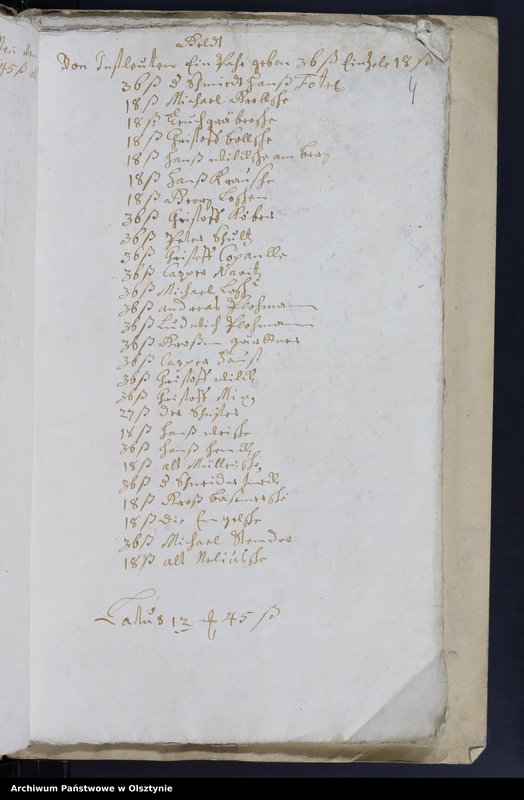 image.from.unit.number "Kirchen Rechnung des Kirchspiels Herzogswalde"
