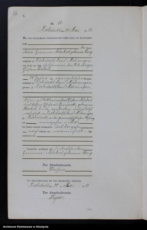 image.from.unit.number "Sterbe-Neben-Register Nr 1 - 47"