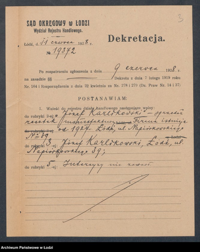 Obraz 5 z jednostki "Józef Karlikowski – sprzedaż resztek manufakturowych"