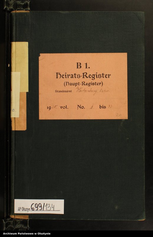 image.from.unit.number "Heirats-Haupt-Register Nr 1 - 33"