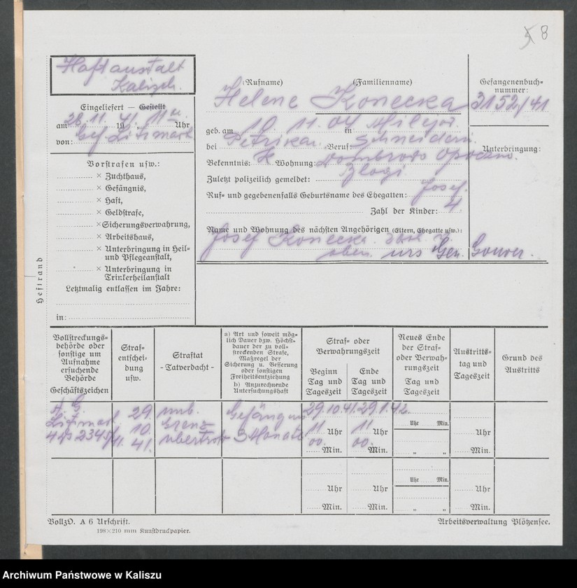 image.from.unit.number "[Akta osobowe więźnia - Konecka Helena, zam. Dąbrowo, pow. Opoczno]"