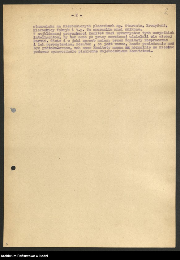 Obraz 3 z jednostki "Szkolenie partyjne - sprawozdania z [inspekcji w powiatach oraz instruktorów powiatowych z działalności]"