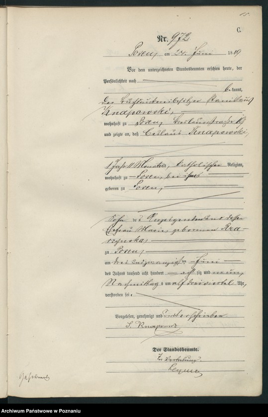 Obraz 18 z jednostki "Księga zgonów t. III"