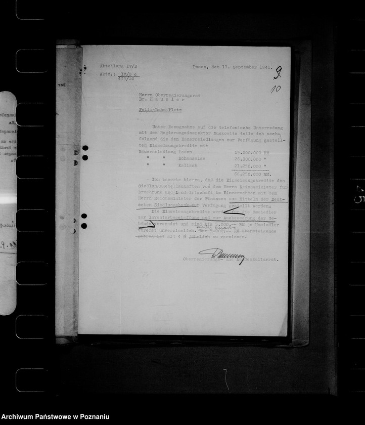 Obraz 14 z jednostki "Zapotrzebowanie pieniedzy na cele rolnictwa - Sonstiges"