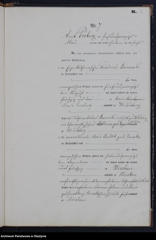 image.from.unit.number "Heiraths-Haupt-Register Nr 1 - 12"