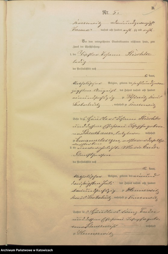 Obraz 12 z jednostki "Księga małżeństw nr 1 – 134"