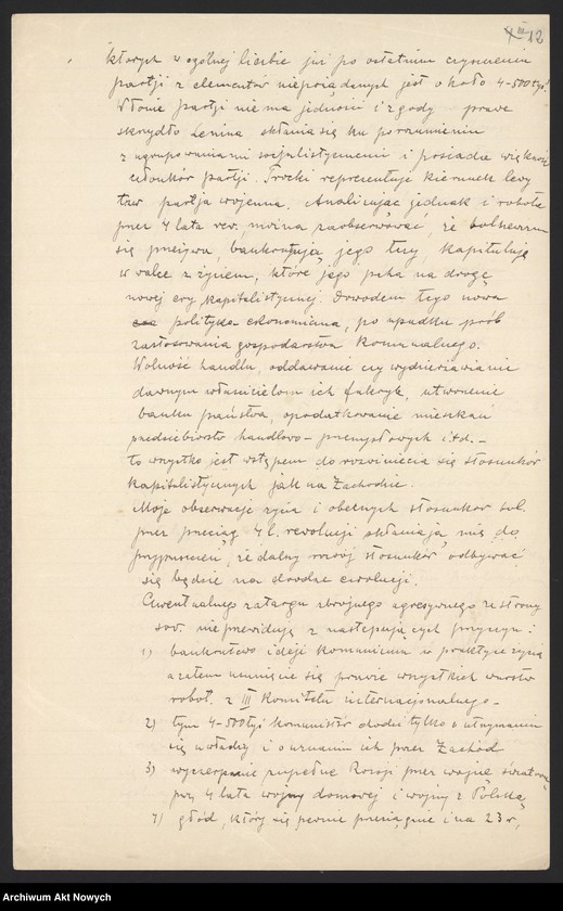 image.from.unit.number "Działalność Władysława Sikorskiego jako szefa Sztabu Generalnego WP. Sprawa uposażeń oficerów. Współpraca z francuskim dowództwem wojskowym. Stosunki dyplomatyczne między Polską a Rosją Radziecką. Raport, korespondencja."