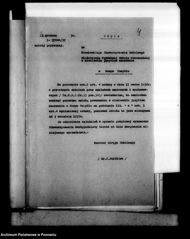 Obraz 8 z jednostki "Prywatna Szkoła Powszechna z niemieckim językiem nauczania w Nowym Tomyślu"