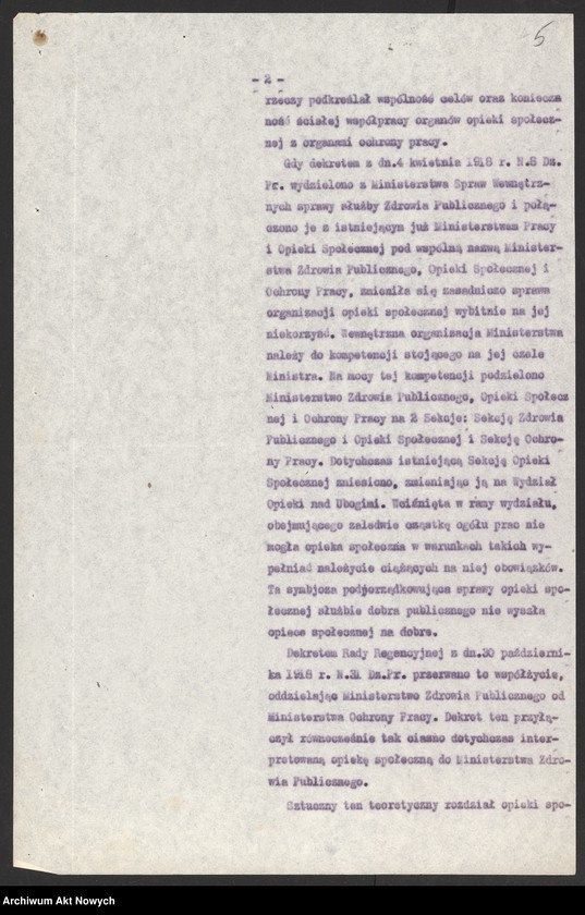 image.from.unit.number "(Organizacja pracy w resortach: Poczt i Telegrafów, Opieki Społecznej, Spraw Wewnętrznych i Kolei Żelaznych. Sprawozdania: Prezesa Delegacji Polskich w Komisjach Mieszanych… w Moskwie oraz Polskiej Kasy Oszczędności)"