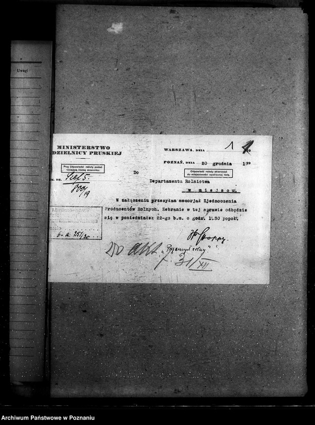 Obraz 5 z jednostki "Sprawy szczegółowo-administracyjne Zabezpieczenie uprawy rolnej - Korespondencja"