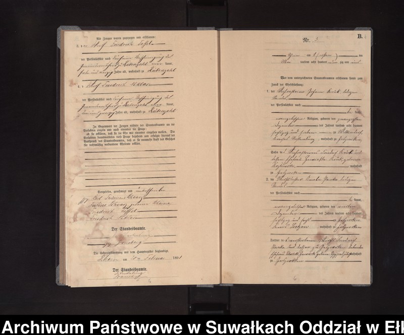 image.from.unit.number "Heiraths-Neben-Register des Königlichen Preussischen Standes-Amtes Orlen Kreis Loetzen"