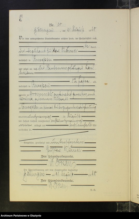 image.from.unit.number "Sterbe-Neben-Register Nr 1 - 15 [ Księga zgonów - wtóropis ]"