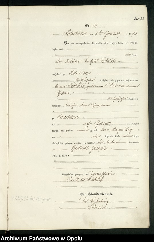 image.from.unit.number "Geburts-Haupt-Register des Standesamts Patschkau Stadt und Land pro 1893"