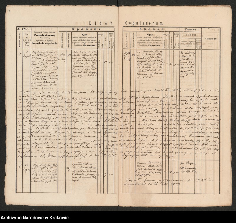 Obraz 5 z jednostki "[Księga małżeństw]"