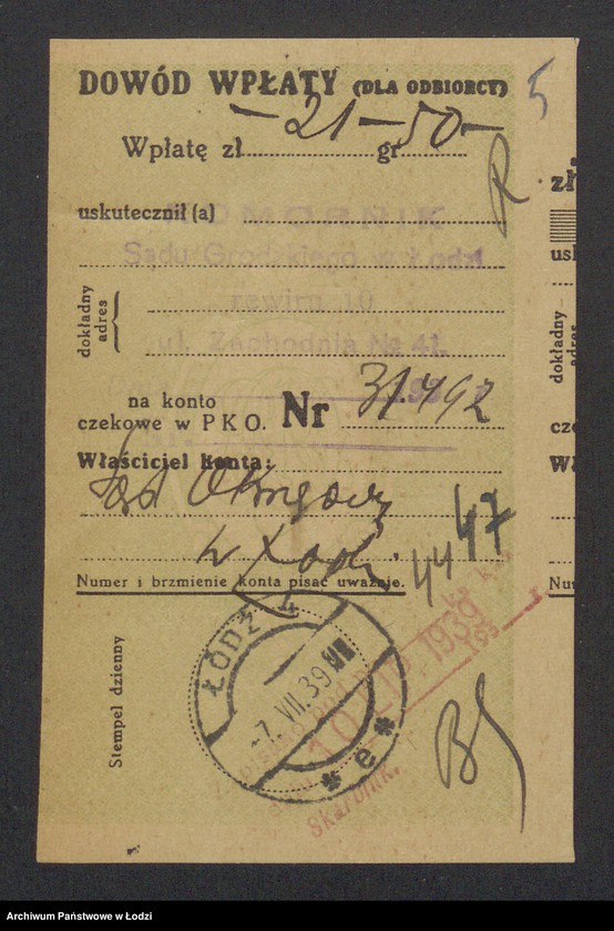 Obraz 7 z jednostki "Icek – Majer Halpern – wytwórnia trykotaży"