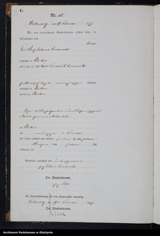 image.from.unit.number "Sterbe-Haupt-Register Nr 1 - 110"