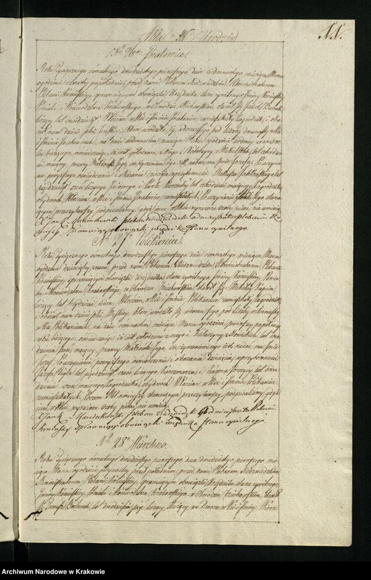 image.from.unit.number "Księga aktów stanu cywilnego Gminy Parafii Koniusza w Obwodzie Miechowskim, Powiecie Krakowskim na rok 1821"
