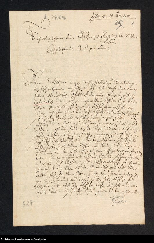 image.from.unit.number "Wegen Bestelllung eines Calantes bey der Kirche zu Neuhausen [Romnowo]"