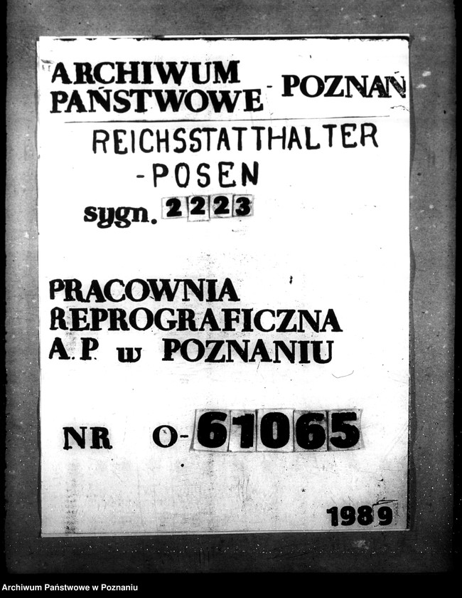 Obraz 1 z jednostki "Einwesung ins Arbeitshaus"