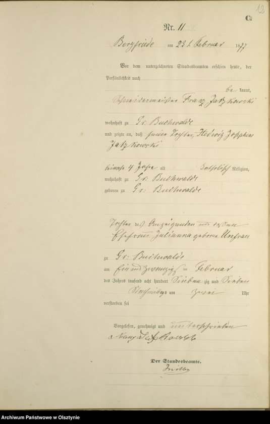 image.from.unit.number "Sterbe-Haupt-Register Nr 1 - 71"