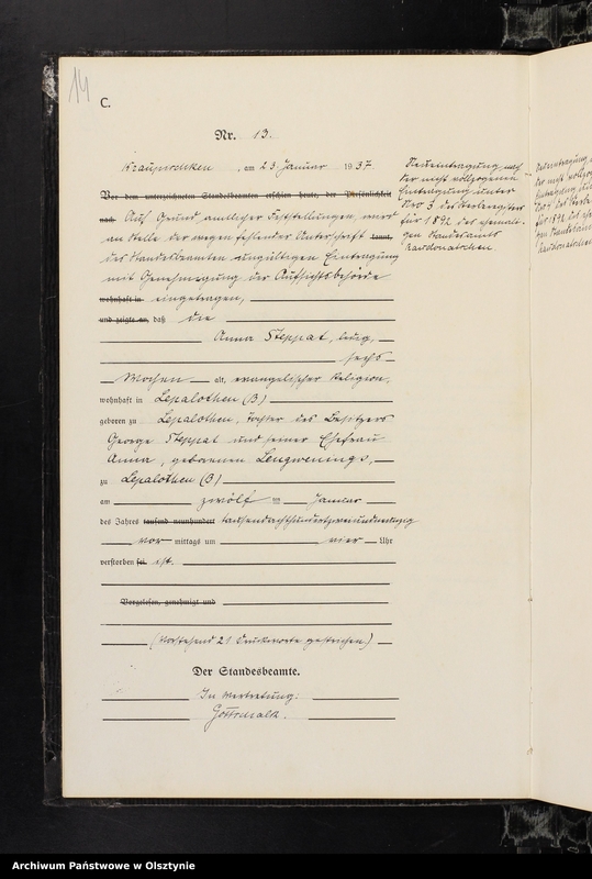 image.from.unit.number "Sterbe-Register/Haupt-Register/Nr 1 - 83"