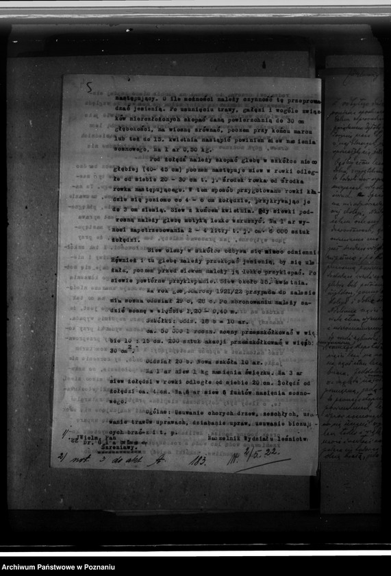 Obraz 9 z jednostki "Zarząd majętności /leśnej/ Szreniawa powiat poznański"