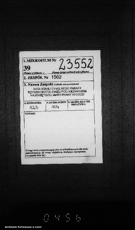 Obraz 2 z jednostki "Skorowidz do akt urodzeń"