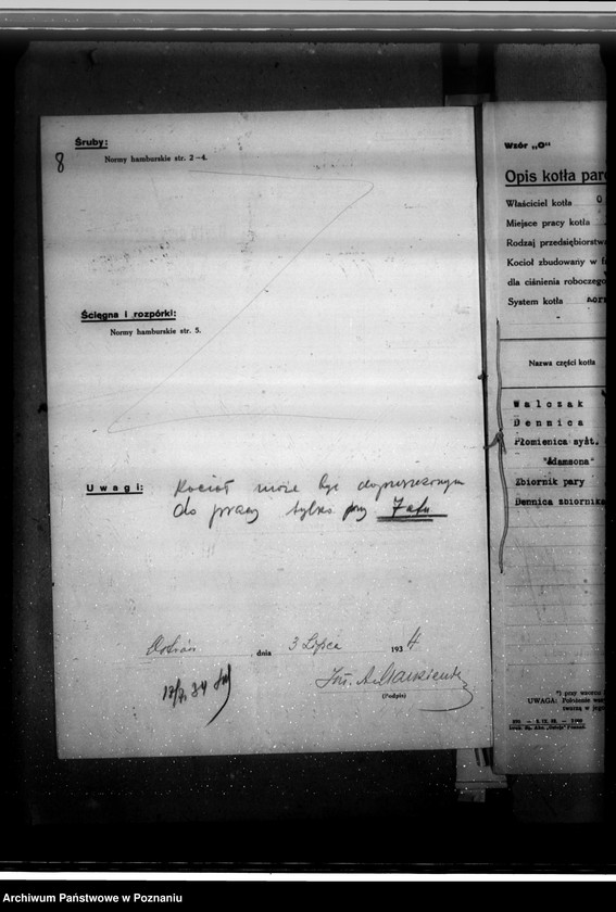 Obraz 12 z jednostki "Mleczarnia w Dobrzycy pow. krotoszyński, własność O. Greczmiela nr woj. kotła 2301"