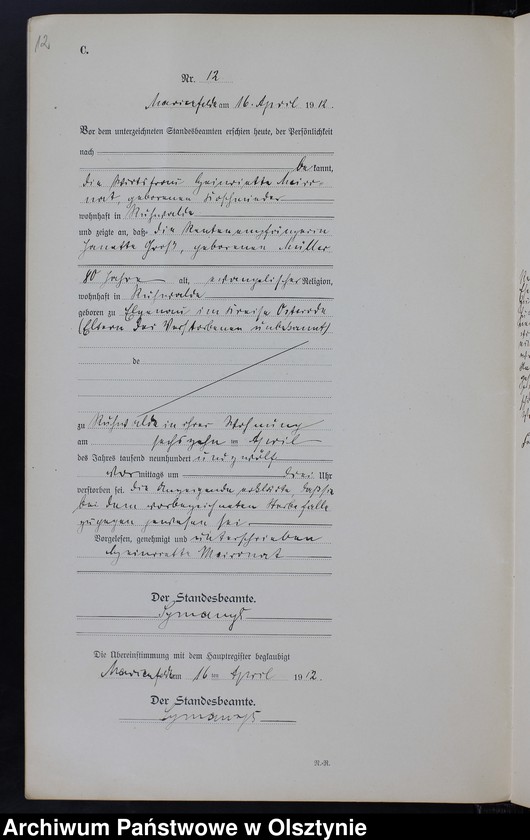 image.from.unit.number "Sterbe-Neben-Register Nr 1 - 26"