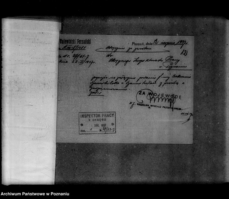 Obraz 16 z jednostki "Zatwierdzenie zakładu przemysłowego .magazynu Cukrownia w Szamotułach Spółka z o. o./"