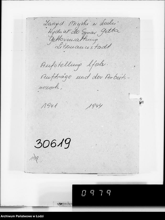 Obraz 4 z jednostki "Aufstellung laufender Aufträge und der Arbeitsressort"