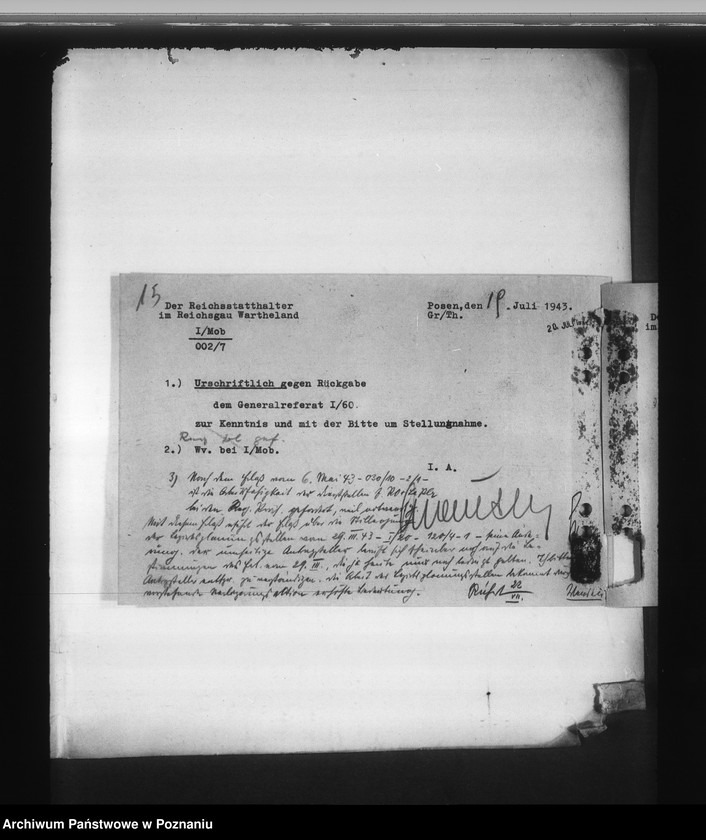 Obraz 19 z jednostki "Zlikwidowanie komórek organizacyjnych rejencji zajmujących się planowaniem"