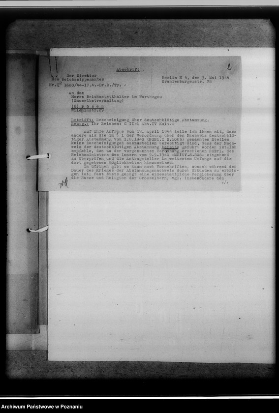 Obraz 6 z jednostki "Erlasse oberster Reichsstellen"