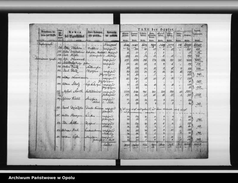 Obraz 16 z jednostki "Feuer Societeets Catastrum der Stadt Oppeln pro 1822-26. Duplicat."