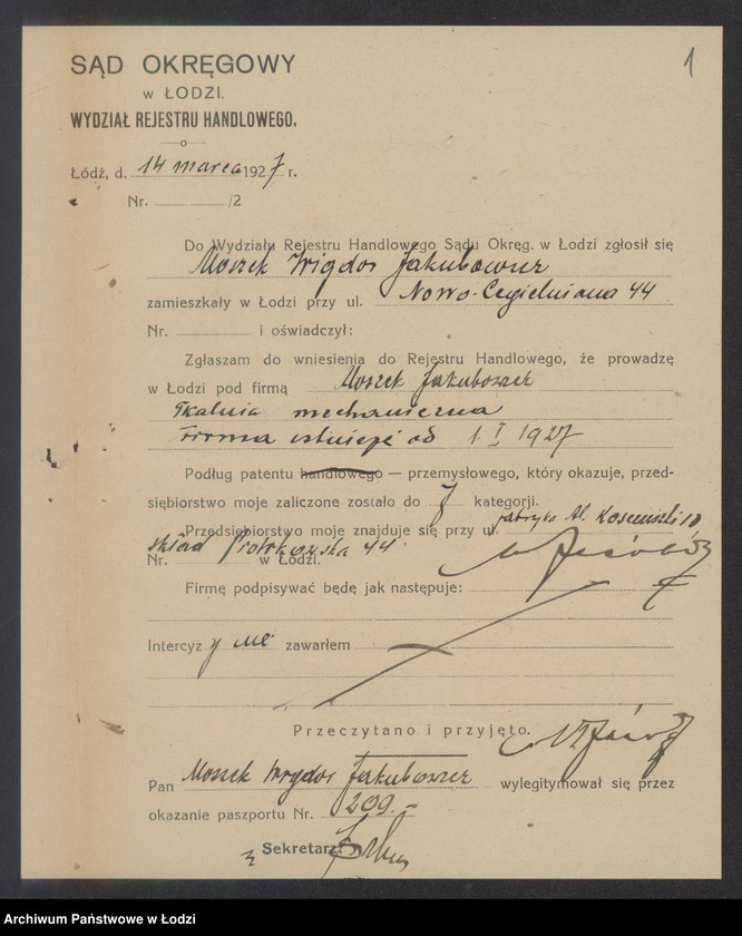 Obraz 3 z jednostki "Moszek Jakubowicz – tkalnia mechaniczna"