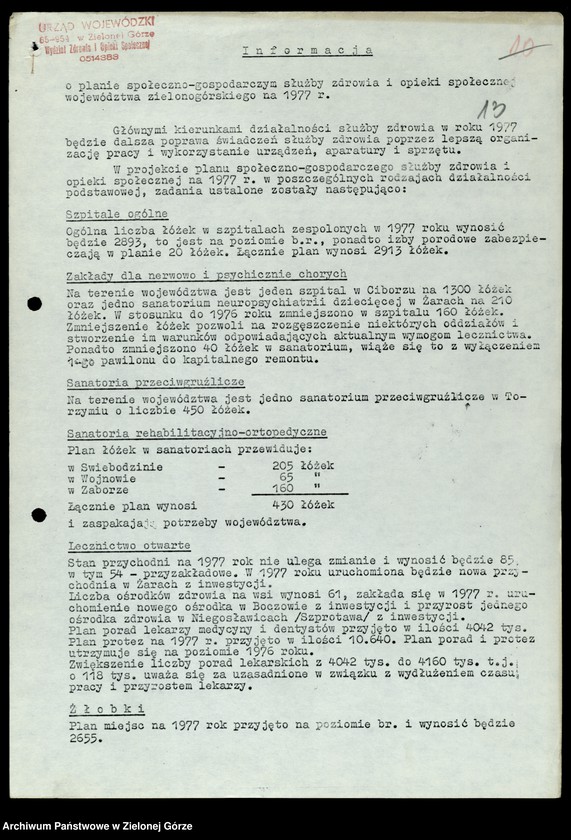 image.from.unit.number "Protokóły z posiedzeń Komisji Zdrowia, Spraw Socjalnych i Ochrony Środowiska Wojewódzkiej Rady Narodowej w Zielonej Górze"