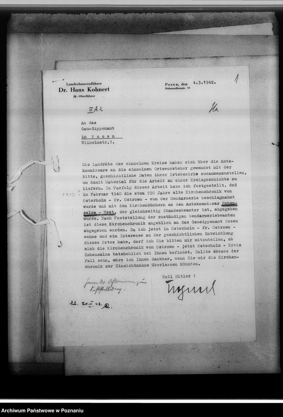 Obraz 5 z jednostki "[Korespondencja w sprawie zaginionych ksiąg kościelnych]"