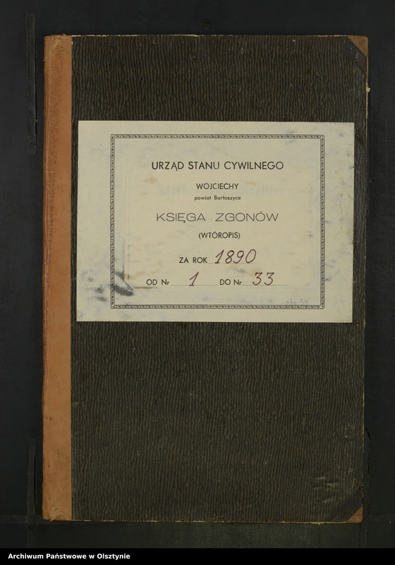 image.from.unit.number "Sterbe-Neben-Register Nr 1 - 33"